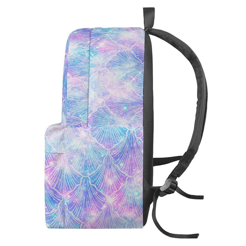 Galaxy Mermaid Scales Pattern Print Backpack