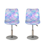 Galaxy Mermaid Scales Pattern Print Bar Stool Covers
