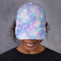 Galaxy Mermaid Scales Pattern Print Baseball Cap