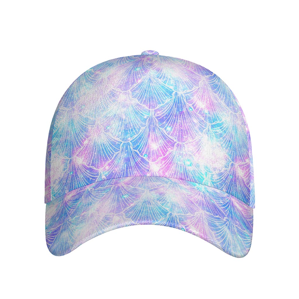 Galaxy Mermaid Scales Pattern Print Baseball Cap