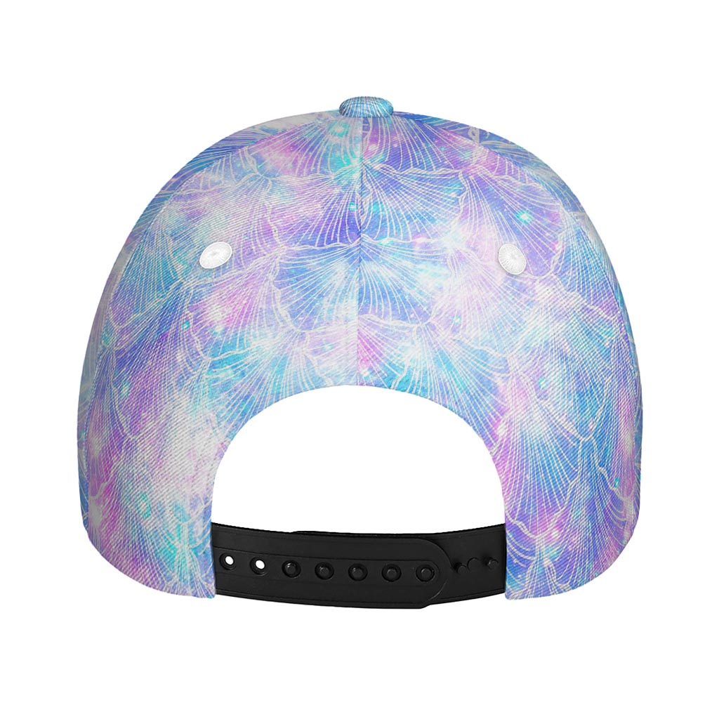 Galaxy Mermaid Scales Pattern Print Baseball Cap