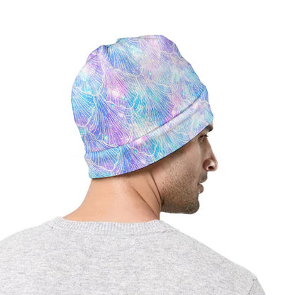 Galaxy Mermaid Scales Pattern Print Beanie