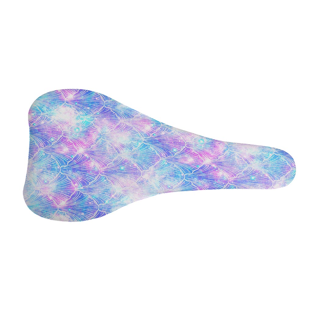 Galaxy Mermaid Scales Pattern Print Bicycle Seat Cover