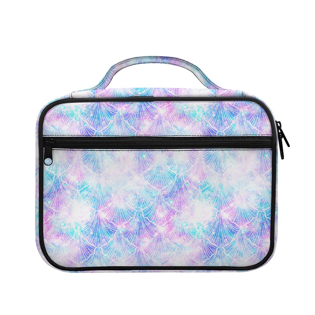 Galaxy Mermaid Scales Pattern Print Briefcase Bible Bag