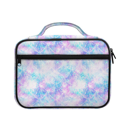 Galaxy Mermaid Scales Pattern Print Briefcase Bible Bag