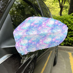 Galaxy Mermaid Scales Pattern Print Car Side Mirror Covers