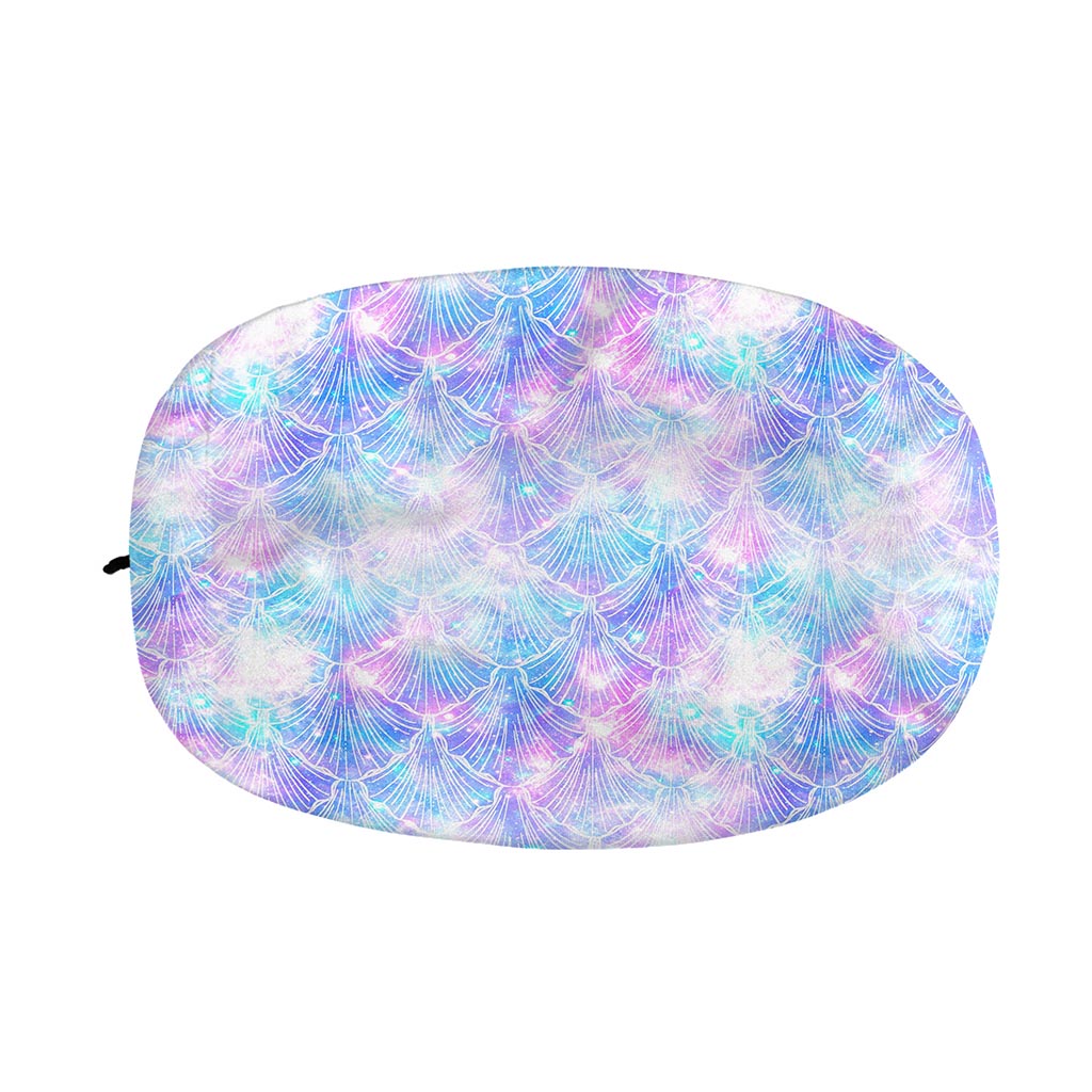 Galaxy Mermaid Scales Pattern Print Car Side Mirror Covers