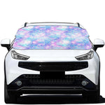 Galaxy Mermaid Scales Pattern Print Car Windshield Snow Cover