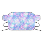 Galaxy Mermaid Scales Pattern Print Car Windshield Snow Cover