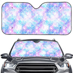 Galaxy Mermaid Scales Pattern Print Car Windshield Sun Shade