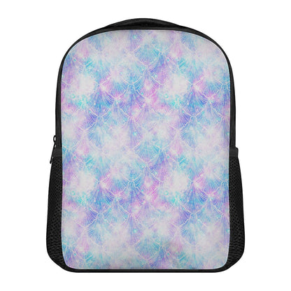 Galaxy Mermaid Scales Pattern Print Casual Backpack