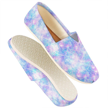 Galaxy Mermaid Scales Pattern Print Casual Shoes