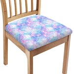 Galaxy Mermaid Scales Pattern Print Chair Cushion Cover