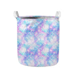 Galaxy Mermaid Scales Pattern Print Collapsible Laundry Basket