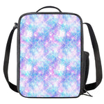 Galaxy Mermaid Scales Pattern Print Crossbody Lunch Bag