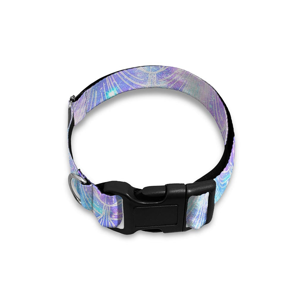 Galaxy Mermaid Scales Pattern Print Dog Collar