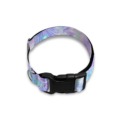 Galaxy Mermaid Scales Pattern Print Dog Collar