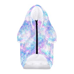 Galaxy Mermaid Scales Pattern Print Dog Zip Up Hoodie