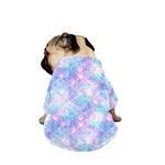 Galaxy Mermaid Scales Pattern Print Dog Zip Up Jacket