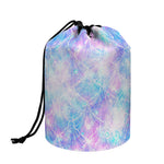 Galaxy Mermaid Scales Pattern Print Drawstring Makeup Bag