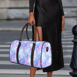 Galaxy Mermaid Scales Pattern Print Duffle Bag