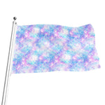 Galaxy Mermaid Scales Pattern Print Flag