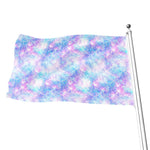 Galaxy Mermaid Scales Pattern Print Flag