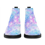 Galaxy Mermaid Scales Pattern Print Flat Ankle Boots
