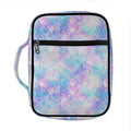 Galaxy Mermaid Scales Pattern Print Front Pocket Bible Bag