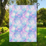 Galaxy Mermaid Scales Pattern Print Garden Flag