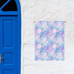 Galaxy Mermaid Scales Pattern Print Garden Flag