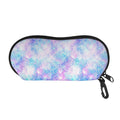 Galaxy Mermaid Scales Pattern Print Glasses Case