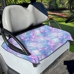 Galaxy Mermaid Scales Pattern Print Golf Cart Seat Cover