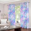 Galaxy Mermaid Scales Pattern Print Grommet Curtains