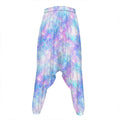Galaxy Mermaid Scales Pattern Print Hammer Pants