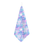 Galaxy Mermaid Scales Pattern Print Hand Towel