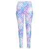 Galaxy Mermaid Scales Pattern Print High-Waisted Pocket Leggings