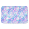 Galaxy Mermaid Scales Pattern Print Indoor Door Mat
