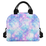 Galaxy Mermaid Scales Pattern Print Insulated Lunch Bag