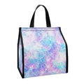 Galaxy Mermaid Scales Pattern Print Insulated Lunch Tote