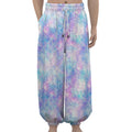 Galaxy Mermaid Scales Pattern Print Lantern Pants
