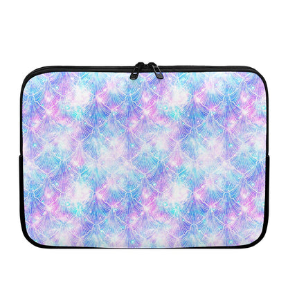 Galaxy Mermaid Scales Pattern Print Laptop Sleeve