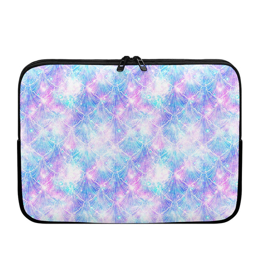 Galaxy Mermaid Scales Pattern Print Laptop Sleeve