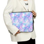 Galaxy Mermaid Scales Pattern Print Laptop Sleeve