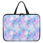 Galaxy Mermaid Scales Pattern Print Laptop Sleeve With Handle