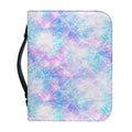 Galaxy Mermaid Scales Pattern Print Leather Bible Cover