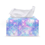 Galaxy Mermaid Scales Pattern Print Leather Tissue Box Cover