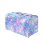 Galaxy Mermaid Scales Pattern Print Leather Tissue Box Cover