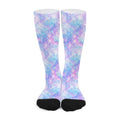 Galaxy Mermaid Scales Pattern Print Long Socks