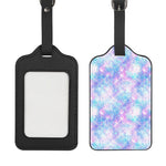 Galaxy Mermaid Scales Pattern Print Luggage Tag